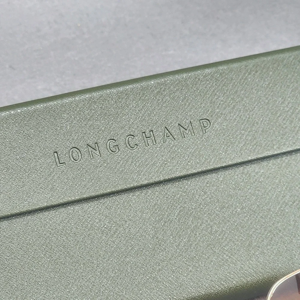 Longchamp Sunglasses Gold LO154S Hexagonal Brown Gradient Womens OS